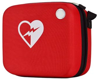 Sac de rangement portable pour DEA, étui de défibrillateur d'urgence avec trou de signal de télécommande et symbole croix, idéal pour un accès rapide en cas d'urgence