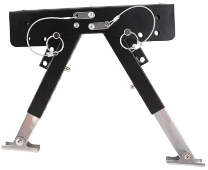 Segrehy Wohnmobil Stabilisator Falten verstellbar aus Edelstahlstahl für den Wohnwagen 5. Rad Höhe 2,8 bis 11,4 Zoll Non -Slip -Gummi -Kautschuk -Pad Heavy Duty Rostproof