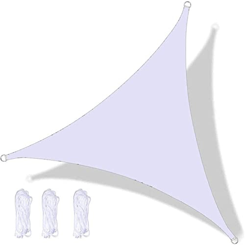 Tenda parasole triangolare impermeabile, 5 x 5 m, protezione UV, per giardino, patio e balcone, vela ombreggiante al 95%, per protezione solare esterna ed elegante