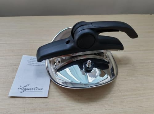 LS-090045000022 Coperchio acciaio inox compatibile con Lagostina per pentola a pressione Mia e Preziosa