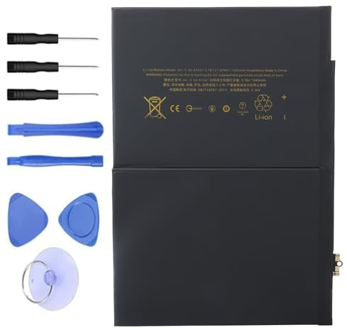 WoskjXas A1547 Batería para Tablet Compatible con iPad Air 2 A1566 Air 2 A1567, iPad 6th Gen MGKL2LL/A MGL12LL/A MGKL2B/A MH0W2LL/A MGKM2LL/A MGLW2LL/A MH1J2LL/A MH182LL/A
