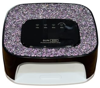 LAMPADA SUN ONE ZIRCONI S20 ASCIUGATURA CURA DELLE UNGHIE MANICURE PEDICURE – NERA ROSA BIANCA 268W