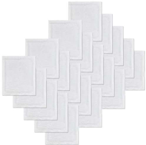 20 Pack Replacement Pads Compatible with Baseboard Buddy Cleaner Tool - Microfiber Reusable Cleaning Pads for Wet & Dry Use (Cleaner Tool NOT Included)
