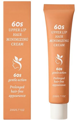 Facial Hair Removal Cream for Women,Fast&Effective 60s Hair Remover Cream,Upper Lip Hair Remover,Soothing Moisturizing&Non-Irritating Depilatory for Sensitive Skin,Long-Lasting Care,Convenient Carry