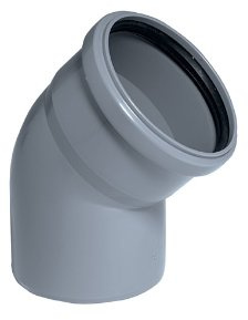 Bogen HT-Rotstrich DN 50 45 Grad