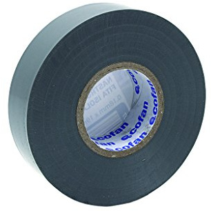 Cofan Cinta Aislante 180 Micras | Color gris | Resistente al voltaje, al calor y a diferentes ácidos y alcalinos
