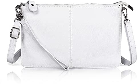 100 % äkta läder crossbody väska, blomkruka: liten kvinna kvinna äkta läder crossbody väska med axel och handledsrem, dam crossbody och handledsväska koppling