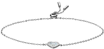 Fossil Armband Für Frauen Sterling Silber, L: 216mm B:9.1mm Silber Sterling Silber Armband, JFS00569040