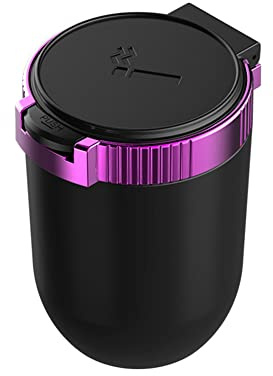 Uposao Auto Aschenbecher mit Licht,LED Auto Zigarette Aschenbecher mit Deckel Fahrzeug Rauchfreien Tragbarer Auto-Aschenbecher mit LED Licht für Auto, Haus,Büro Aufbewahrungs Getränkehalter