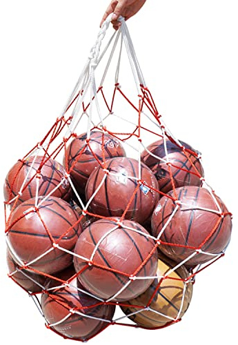 IBLUELOVER 2Pcs Sac à Ballons de Foot Sac Filet de Ballon Poche en Filet de Basket Grand Capacité Sac de Sport avec Cordon de Serrage Sac Rangement Football Basketball Rugby Ball Volley-Ball Tennis