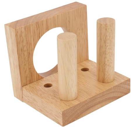 FOYTOKI Baseballschlägerhalter Holz Baseballständer Multifunktions Baseballschlägerstütze Baseballschlägerhalterung Baseballschläger Rack