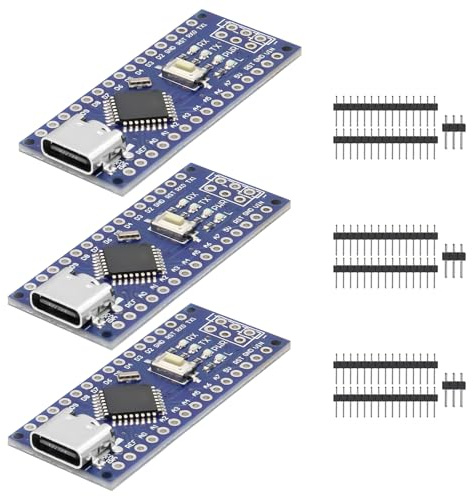 Nano Module de carte de développement compatible avec Arduino, avec type C USB Port, puce CH340G, 5V/16MHz Microcontroller(3PCS)