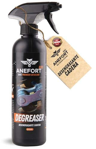 ANEFORT BIKE - Degreaser - Desengrasante cadena bicicleta - Limpiador grasa bicicleta - Limpia cadenas bicicleta - MTB, BMX y Carretera - Chain Cleaner Bike - 500 ml (Bike Degreaser)