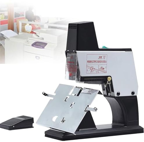 JODAIS Agrafeuse de Bureau, agrafeuse électrique à Point à Cheval, agrafeuse Robuste entièrement Automatique, agrafeuse à Point Plat, 40 Pages d'épaisseur de Reliure, adaptée au Bureau et à la Maison