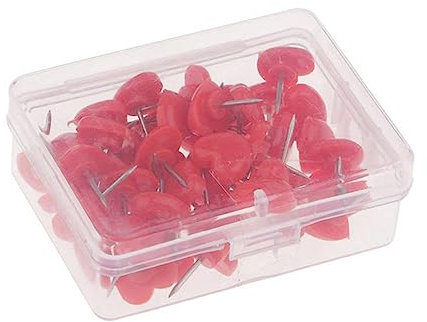 DIYEAH 100stücke Boxen Herzförmige Push-pins Aus Kunststoff Für Karten Kalender Erinnerungen Bruchfest Und Vielseitig Einsetzbar Und Klassenzimmern