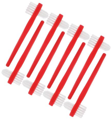 CALLARON 8pièces Brosse à Dents Double Tête Pour Prothèses Kit De Nettoyage De Poils Doux Pour Nettoyage Profondeur