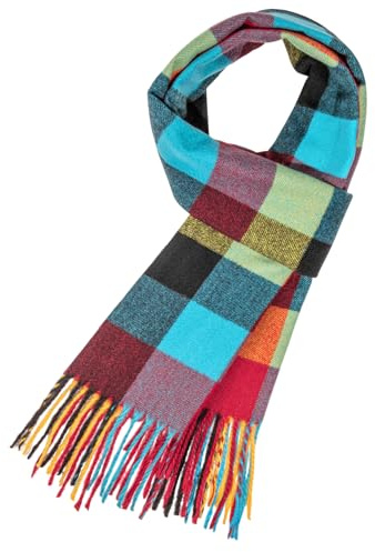Kotashion Herren Lange Winterschal Tartan Schal Warm und Weiche Schal Herren Damen kariert Winterschal Geschenke für Männer