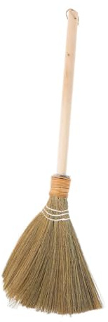 Gatuida Balai Paille de Riz à Manche Balai de Sol Doux pour Nettoyage Intérieur Polyvalent Balayage Poussière et Débris Outil Ménage pour Salon Chambre et Cuisine