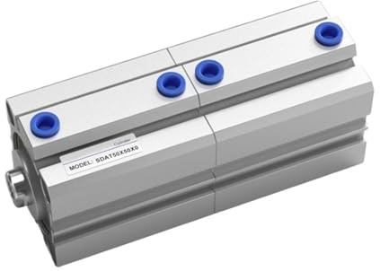 Duplex cylinder med dubbelt motstånd, 12, 16, 20, 32, 40, 5, 10, 15, 30, 35, 45, 50 mm (Stroke 15 mm, bore 25 mm)