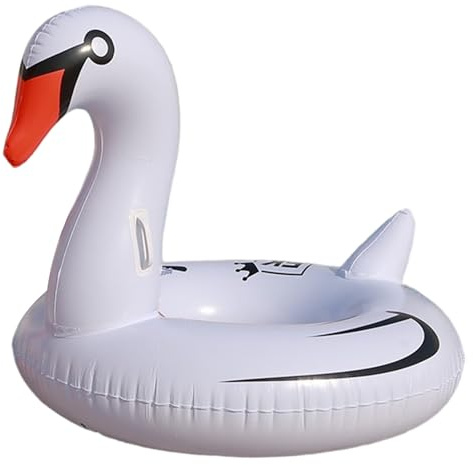 Swan Pool Float Giant Pool Float Inflatable PVC Animal Pools Floats For Adult Kids White