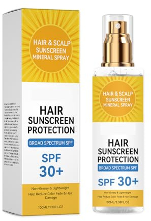 Kopfhaut Sonnenschutz Spray SPF30 – Hair & Scalp Sunscreen Spray, Leichtes Haar Sonnenspray gegen Austrocknung