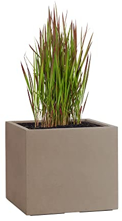 Pflanzwerk® Pflanzkübel Cube Braun 30x34x34cm *Frostbeständig* *UV-Schutz* *Qualitätsware*