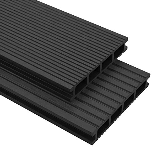 vidaXL WPC Terrassendielen 10m² 25mm 2,2m Komplettbausatz Komplettset Diele
