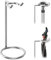 Linkidea Rasierhobelständer aus Edelstahl, Rasiererhalter, Deluxe-Reiserasiererständer für Herren, kompatibel mit Rasierhobel mit langem Griff, Fusion 5, ProShield, Mach 3 (Silber/poliertes Chrom)