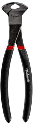 Schmith Alicates de corte preliminar de 160 mm, pinzas de acero cromo vanadio, pinzas con mango antideslizante, bordes afilados y alicates de alambre para cortar clavos, cables sobresalientes