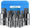 VORXEON Coffret Pro 10 Douilles XZN M4-M18 - Douille 12 Pans- Entraînement Universel 1/4” 3/8” 1/2” - Haute Résistance pour Clés Dynamométriques & Mécanique Auto