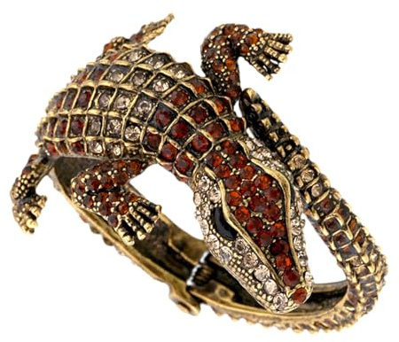 Amagogo Bracciale Aperto, Bracciale Avvolgente in Coccodrillo, Bracciale Avvolgente, Bracciale Rigido per Matrimonio, Festa, Moglie, Ragazze, caffè