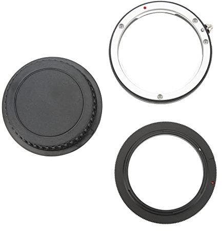 58mm Macro Reverse Adapter Kit for EF Mount Lenses Camera Reverse Adapter Rear Lens Mount Aluminum Alloy Macro Inversion Adapter for Close Up Photography Lens Solution Compatible 58mm T