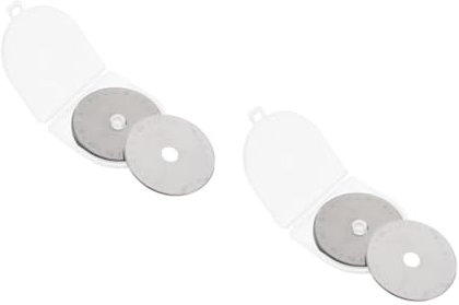 Uonlytech Cuchillas De Corte Rotatorio Para Tela y Papel, 45mm 10 Piezas, Metal Resistente, Herramienta De Costura y Manualidades Para Patchwork y Bricolaje Casa