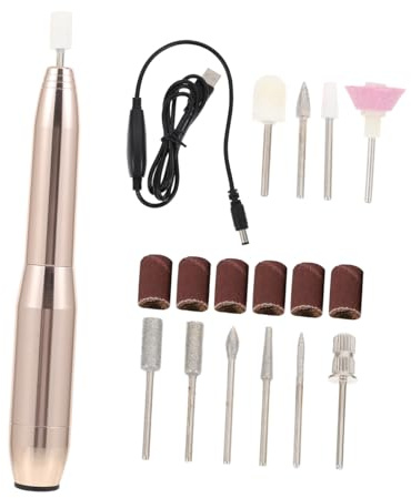 LALADEFIEE Smerigliatrice Elettrica Unghie USB Macchina Lucidatrice Professionale per Manicure e Pedicure Kit Cura Unghie per Naturali e Acriliche Ricaricabile