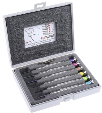 Facom HB.2B - Jeu de 6 Tournevis Horloger pour Vis à Fente