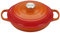 Le Creuset Colección Signature Cacerola Baja, Hierro Fundido, Naranja Volcánico, 26 cm