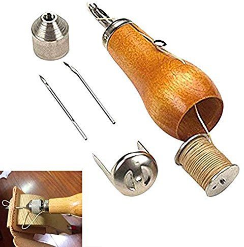 Speedy Stitcher Punteruolo da cucito, kit di riparazione per cuoio, vela, tela e tessuto, fai da te