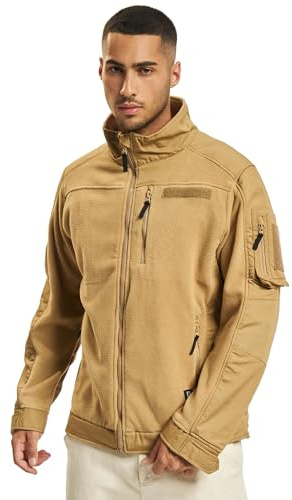 Brandit Fleece Ripstop Jacket, Farbe: camel, Größe: L