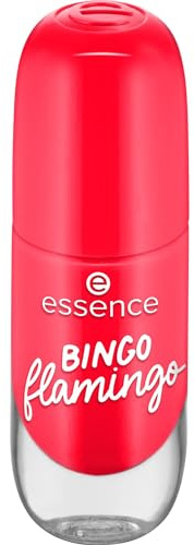 essence gel nail colour 13 BINGO flamingo, langanhaltender Nagellack, schnelltrocknend, farbintensiv, glänzend, vegan, leuchtendes rot, 8 ml