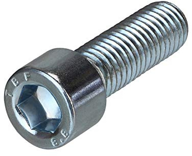 ALPIDEX 50 Zylinderkopfschrauben M10x30 mm DIN 912 verzinkt Innensechskant | Zylinderschraube, Regelgewinde, ISO-Gewinde, metrisch, Inbusschraube, Stahl 8.8, Klettergriffe, Möbel, Konstruktion, rostfrei