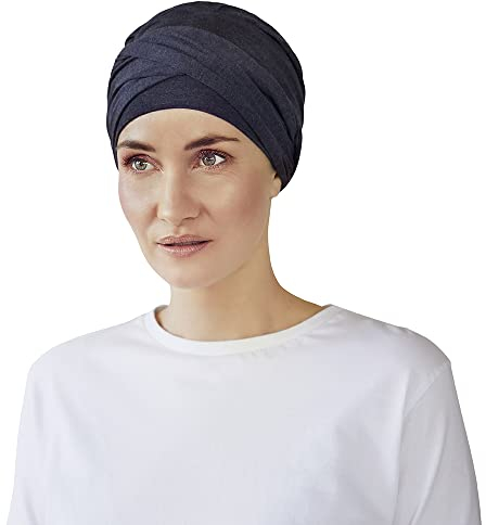Christine Headwear Damen Shakti Turban Headband, Blue Melange, Einheitsgröße EU