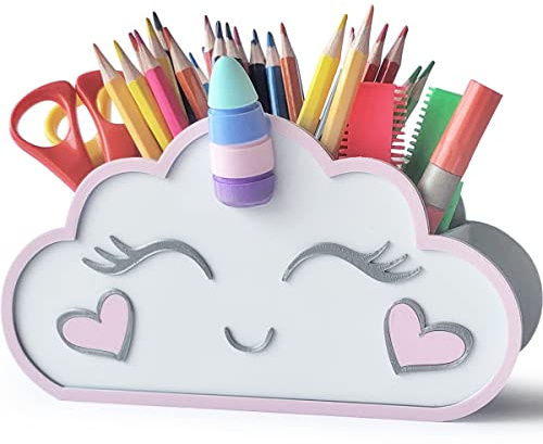KAJAWIS Organizer für Buntstifte Schreibtisch-Organizer für Kinder Unicorn ECO Stiftehalter (Farbe 1)