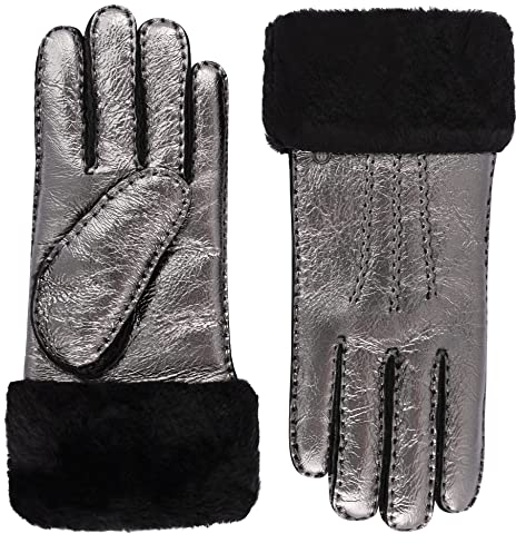 Roeckl Damen Alborg Lederhandschuhe, gunmetall, 7.5