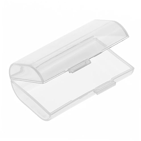 HEMOTON Boîtier De Batterie Rigide Portable 2 Piles AA Transparent, Support Plastique Compact, Protection Anti Court-Circuit, Rangement Organisé pour Déplacements