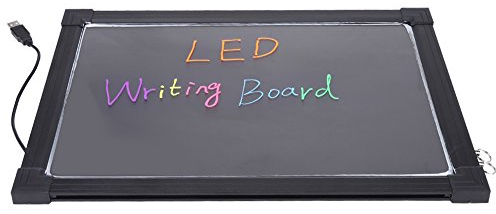 LED Schreibtafel mit Fluoreszierender Beleuchtung, 30x40cm, Energiesparend, Gleichmäßige Ausleuchtung, für Kommerzielle Werbung