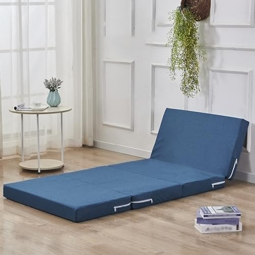 XIEMINLE Faltmatratze für Doppelbett, tragbar für Gästebett, Schlafsofa-Matratze mit waschbarem Bezug, platzsparend für Gäste, Bodenmatratze, Gästematte für Auto, Zelt, Reisen (200 x 100 x 8 cm,