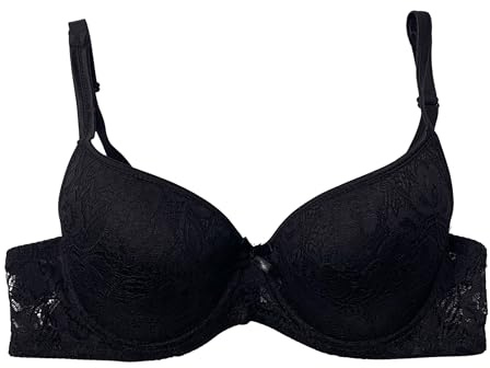 STILL Reggiseno Donna Confezione 3 Pezzi in Pizzo con Ferretto Coppa B C D Preformato Imbottito Bra Push UP G511 (IT, Taglia della Coppa & Taglia della Fascia, B, 7, 3 Nero)