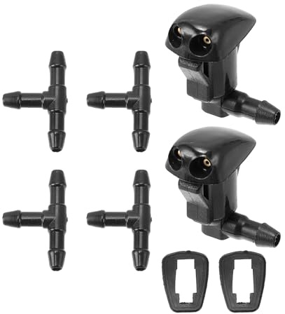 Partuto Kit Ugelli Lavavetro per Toyota RAV4 00-04 Ugelli Spruzzatori Parabrezza Ugelli Spruzzatori Tergicristallo No.8538112050 2 Pz Guarnizioni 4 Pz Connettore a T