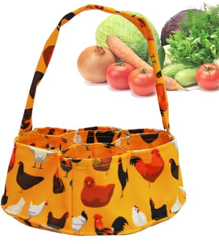 Cestino per uova di gallina, fattoria, 7 sacchetti per frutta, contenitore per uova fresche, contenitore per anatra, pollo