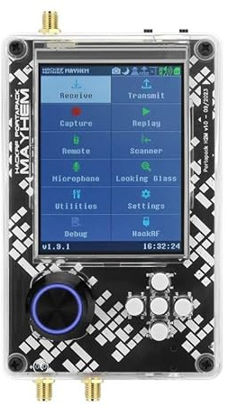 Ny PortaPack H2 och Hack RF One SDR programvara definierad radio monterad med 7 antenner och USB-kabel inbyggt uppladdningsbart batteri V1.8.0 uppgraderad 3,1 tum LCD-skärm SDR radiosats plastskal